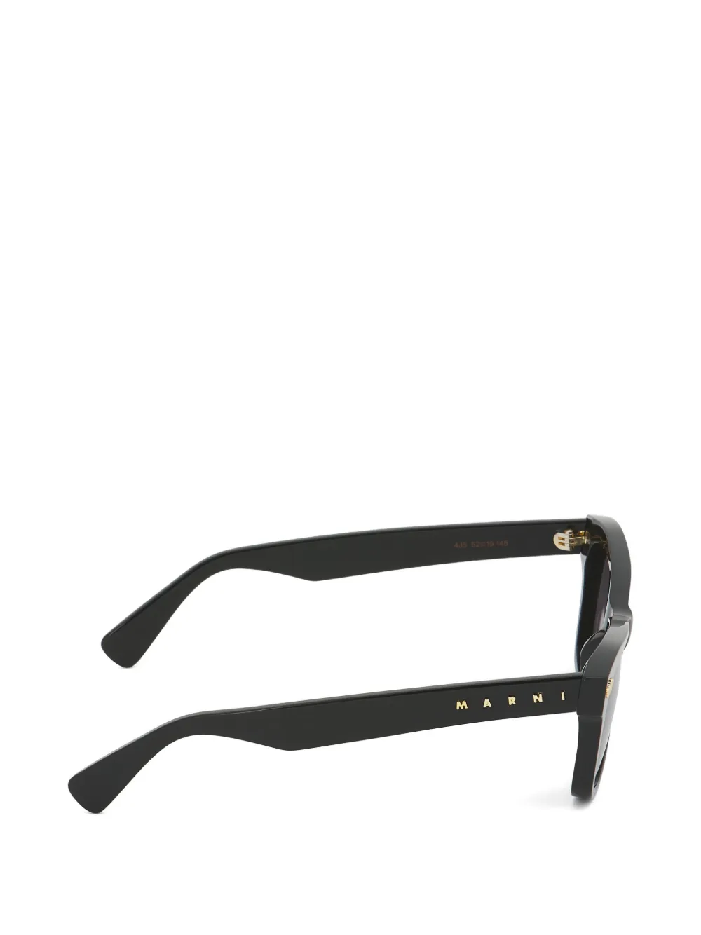 Marni Eyewear Zonnebril met acetaat montuur Zwart