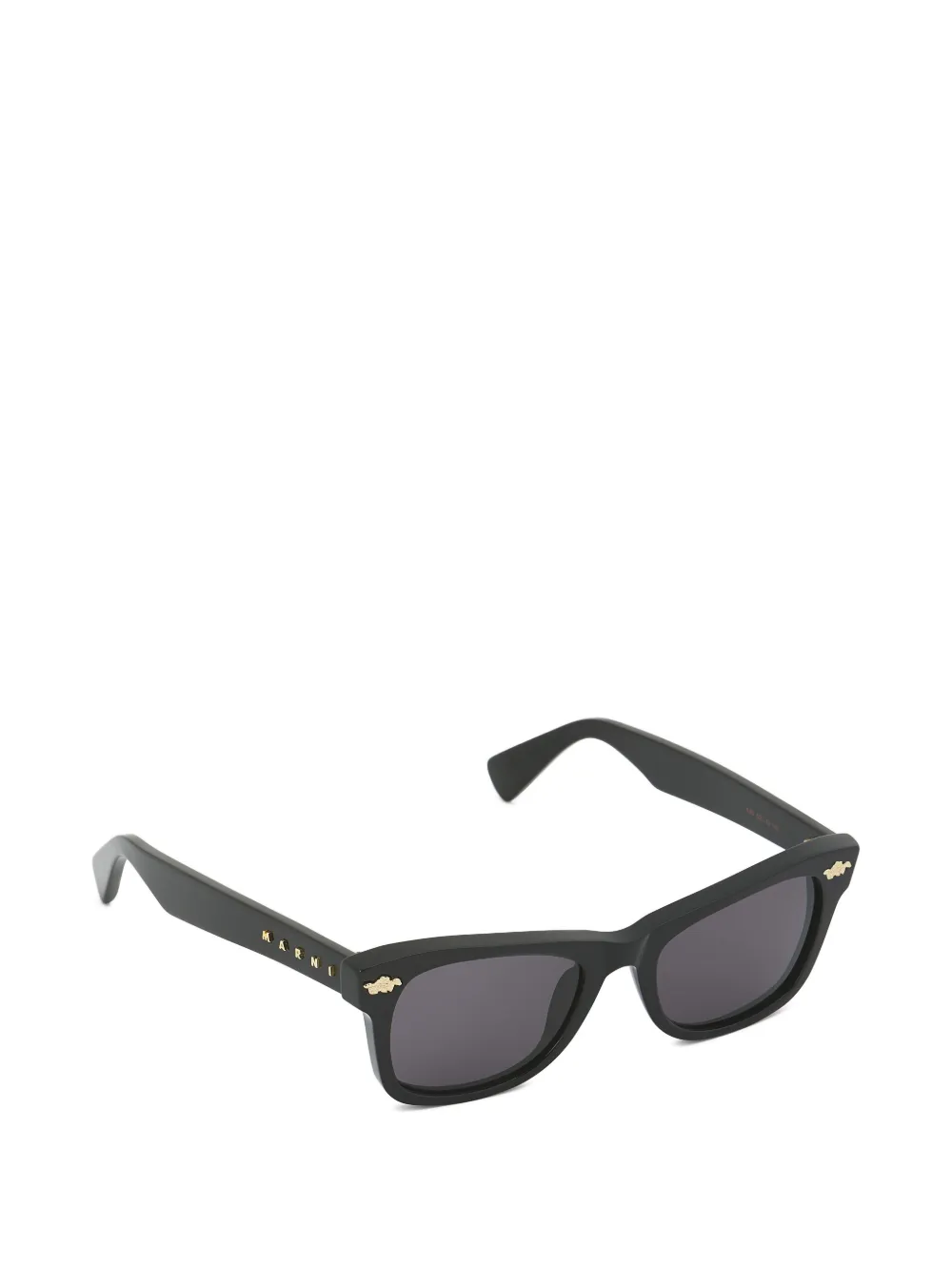 Marni Eyewear Zonnebril met acetaat montuur Zwart