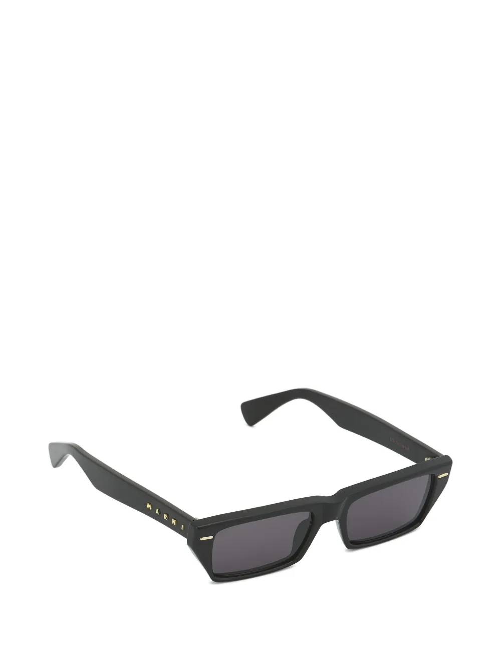 Marni Eyewear Zonnebril met rechthoekig montuur Zwart