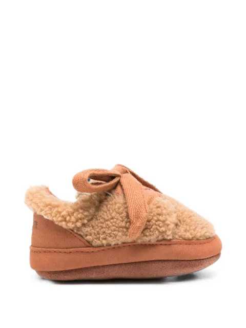 Donsje faux-shearling bow-detail boots