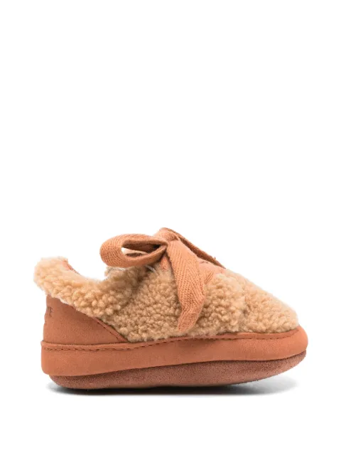 Donsje faux-shearling bow-detail boots