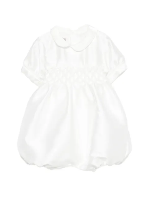 La Stupenderia smocked-detail dungaree