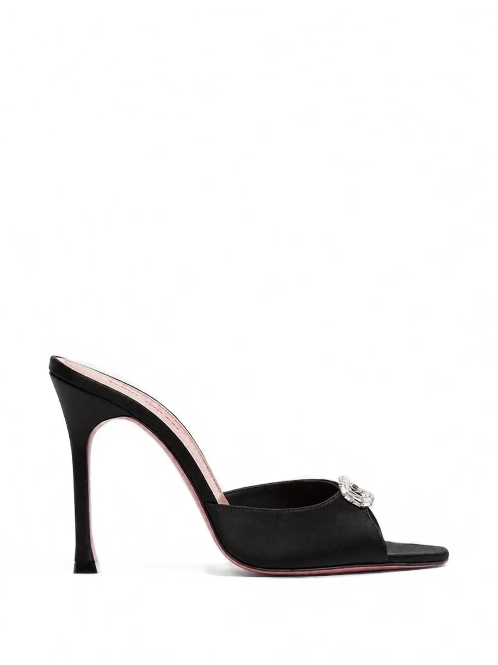 Amina Muaddi Mini Camelia Crystal-embellished Sandals In Black