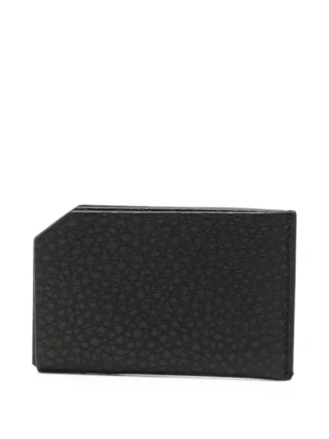 The Row grainy-leather card holder