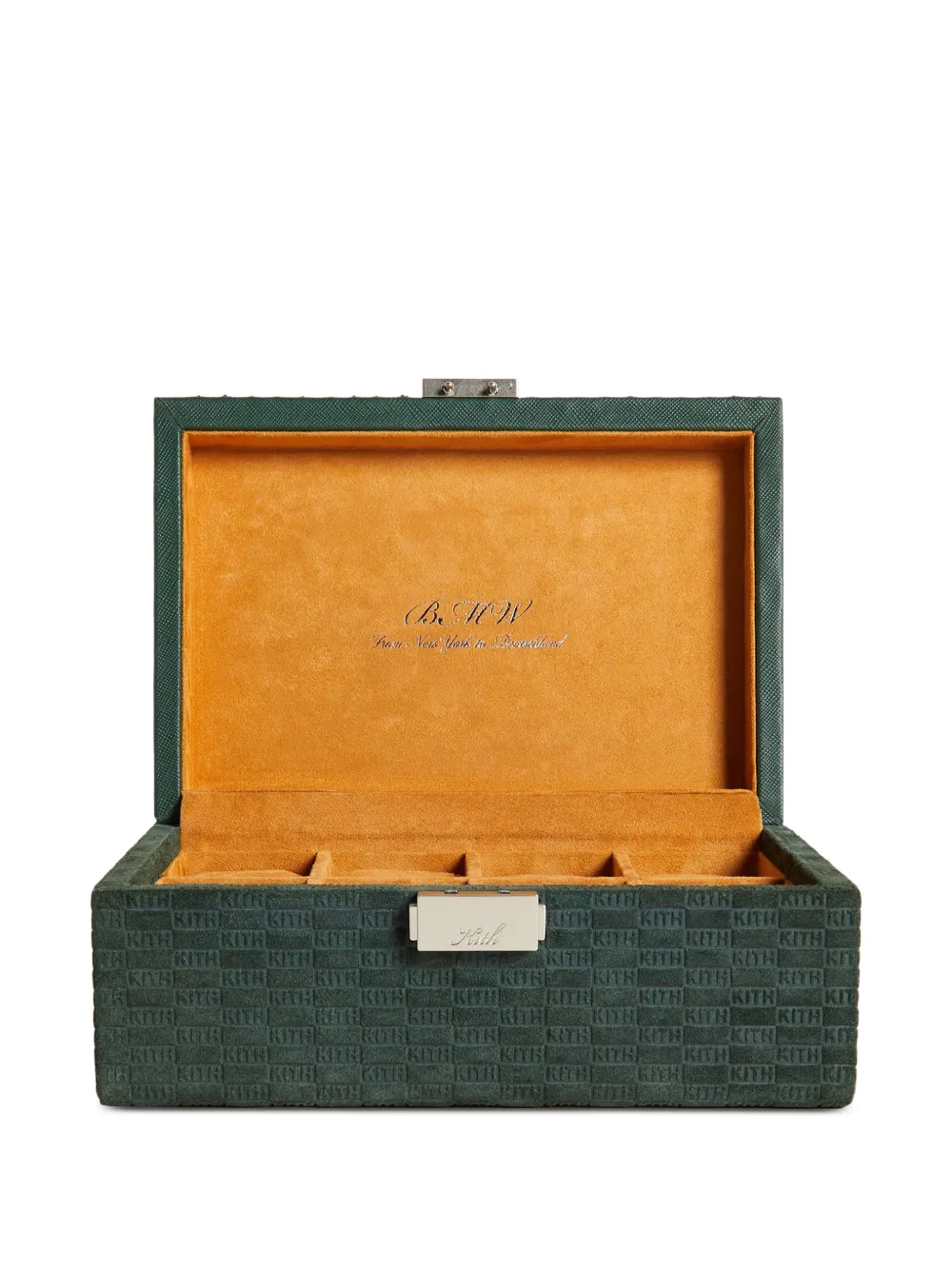 KITH x BMW logo-embossed watch box