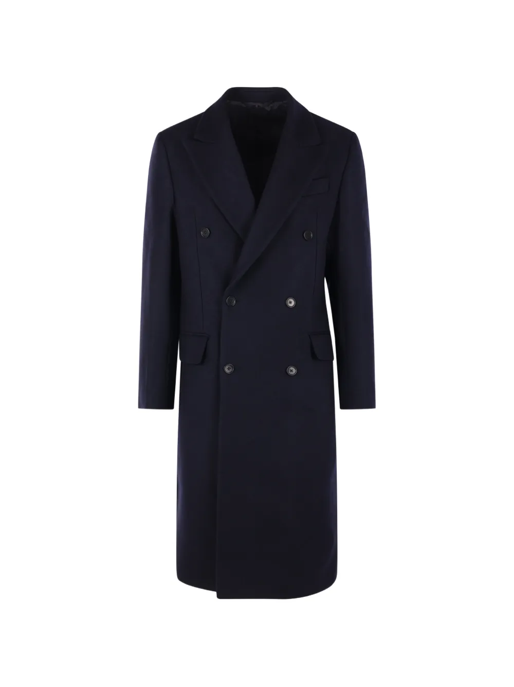 SALON C. LUNDMAN peak-lapel double-breasted coat - Blau