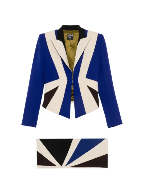 Jean Paul Gaultier Pre-Owned traje estilo blazer con diseño color block 1990
