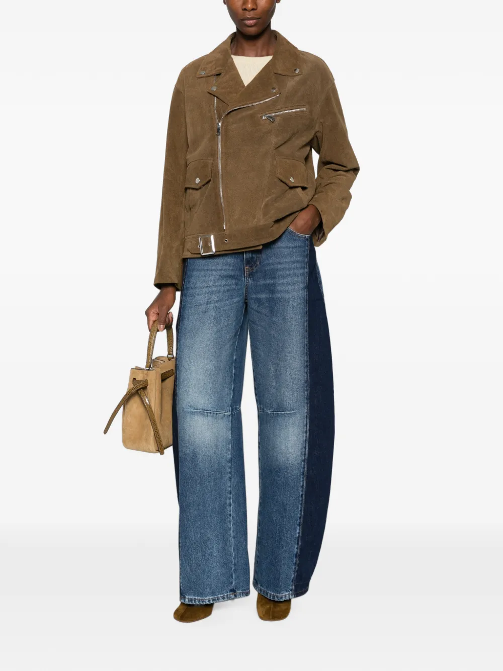 VICOLO two-tone panelled jeans - Blu