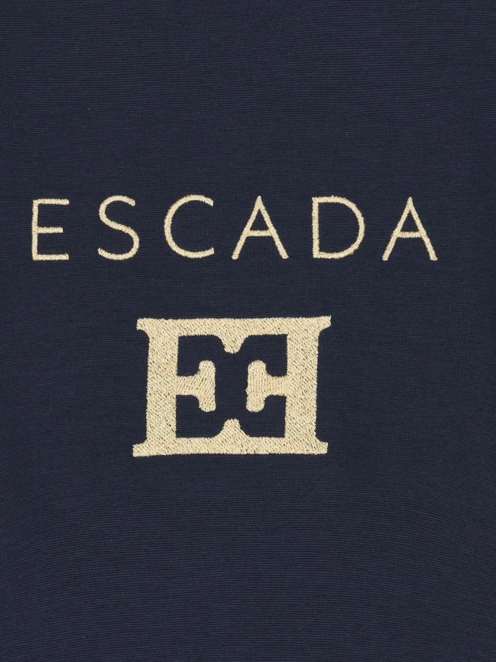 Escada Kids Jurk met geborduurd logo en verlaagde taille Blauw