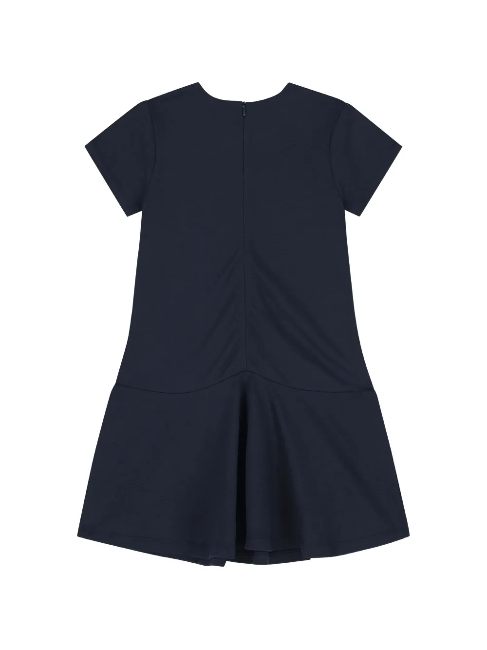 Escada Kids Jurk met geborduurd logo en verlaagde taille Blauw