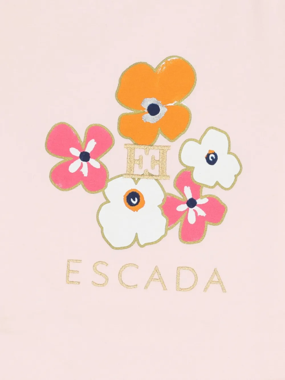 Escada Kids Jurk met bloemenprint Roze