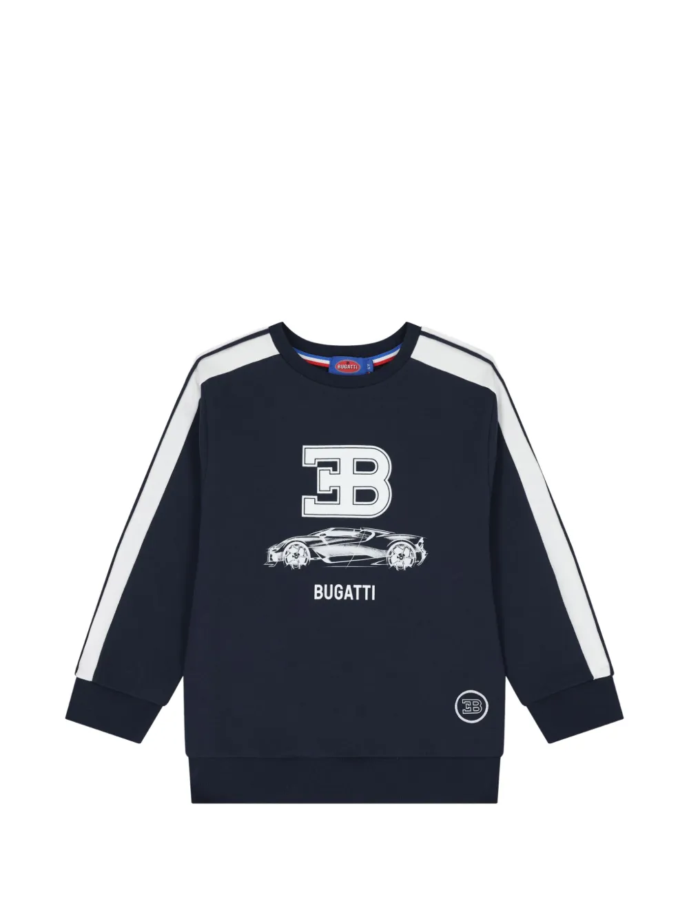 Bugatti Kids Sweater met logoprint Blauw