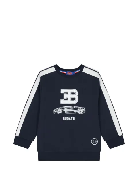 Bugatti Kids logo-print side-stripe sweatshirt