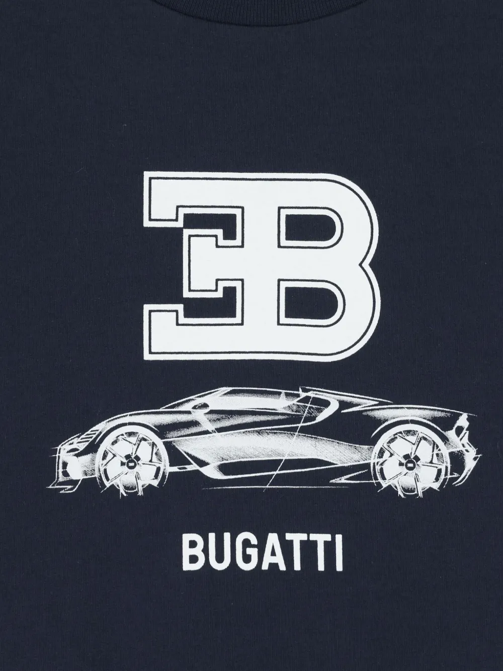 Bugatti Kids Sweater met logoprint Blauw