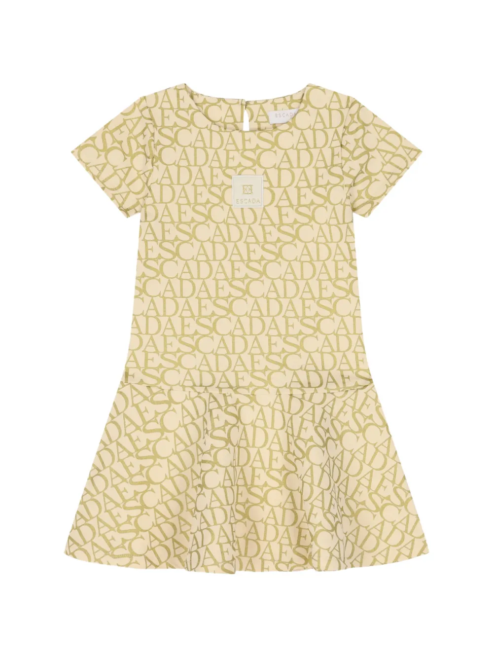 Escada Kids robe à logo imprimé - Jaune Escada Kids robe à logo imprimé - Jaune