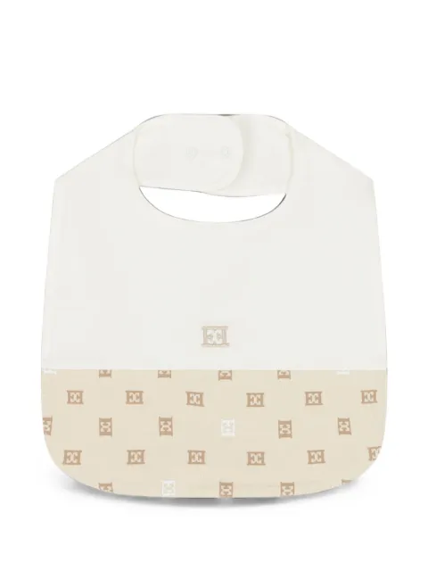 Escada Kids monogram-print logo-embroidered bib