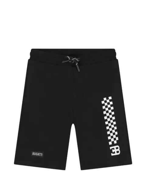 Bugatti Kids checkerboard-print drawstring shorts