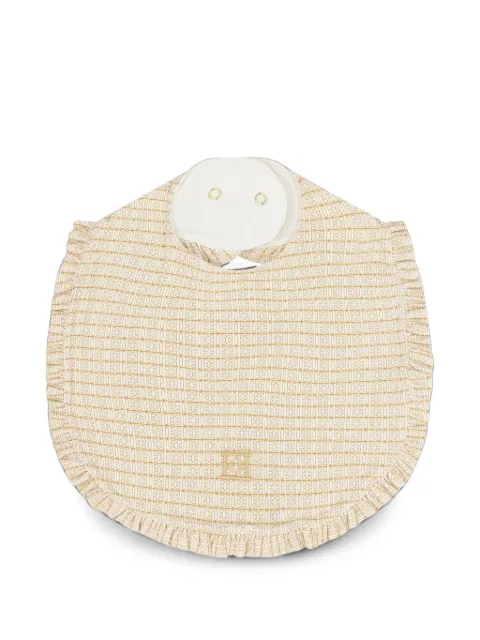 Escada Kids logo-print ruffled bib