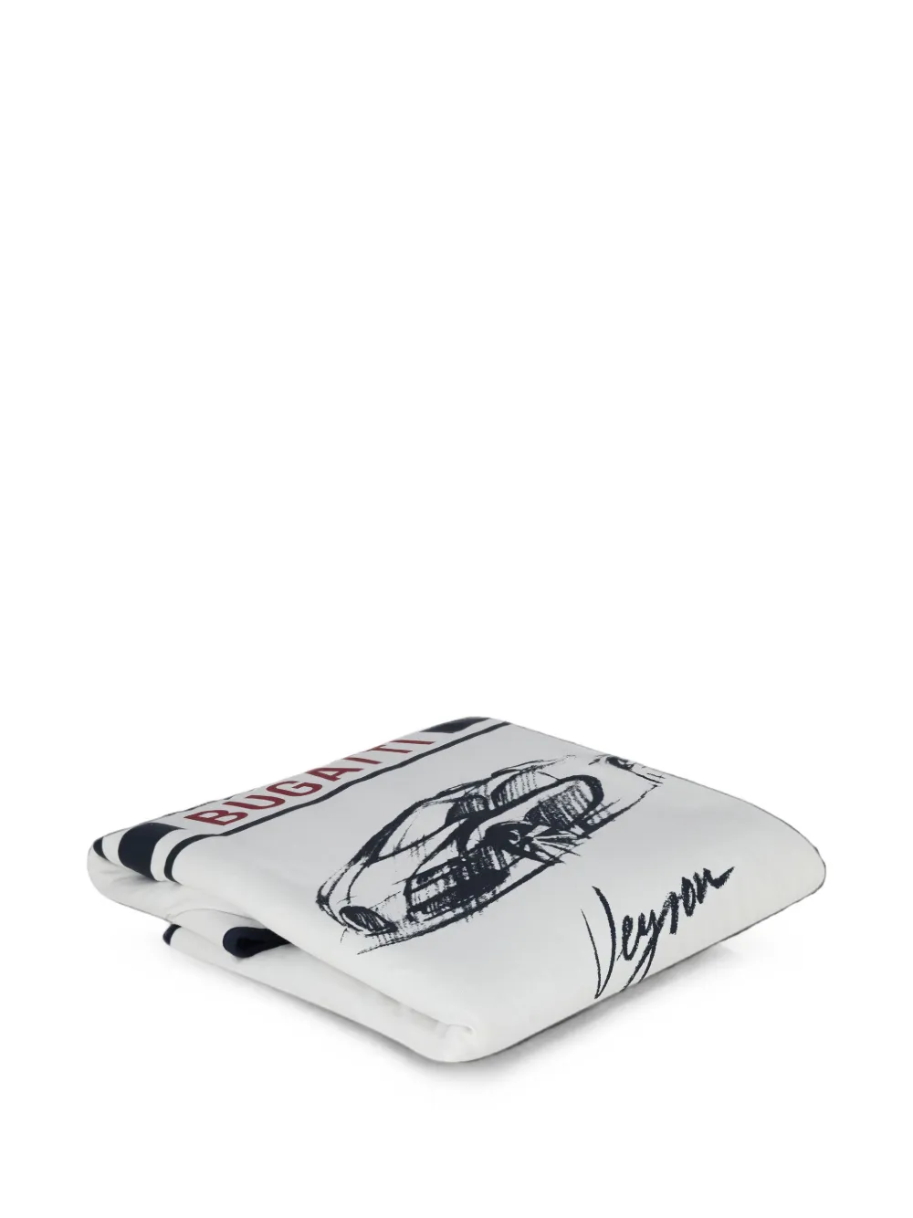 Bugatti Kids Veyron deken met logo-print Wit