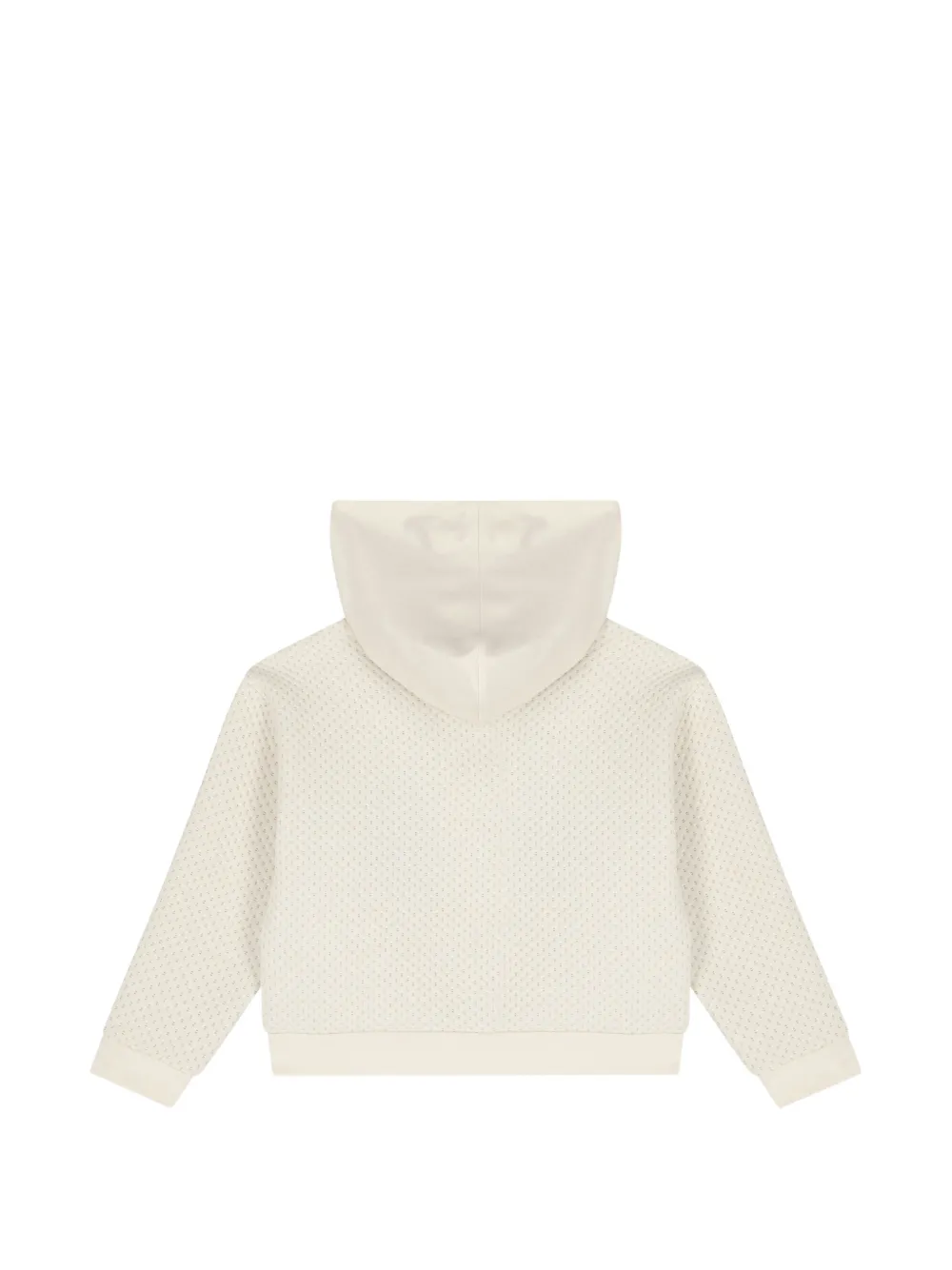 Aigner Kids logo-embroidered zip-up hoodie Beige