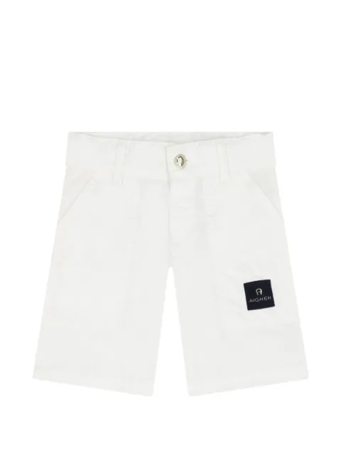 Aigner Kids logo-patch cargo shorts