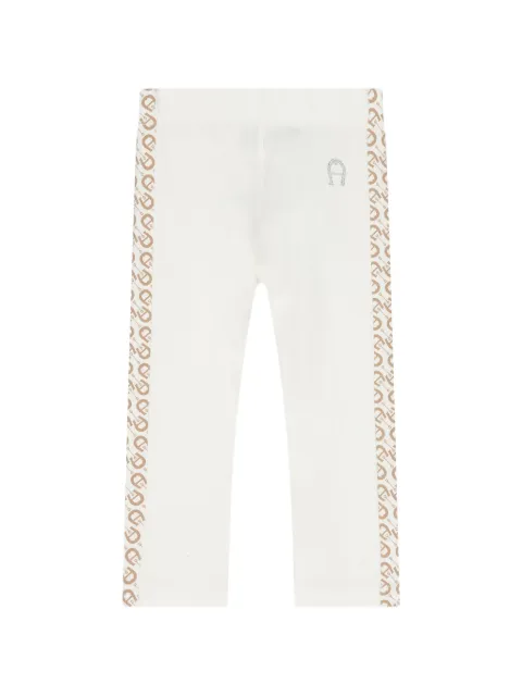 Aigner Kids logo-tape leggings
