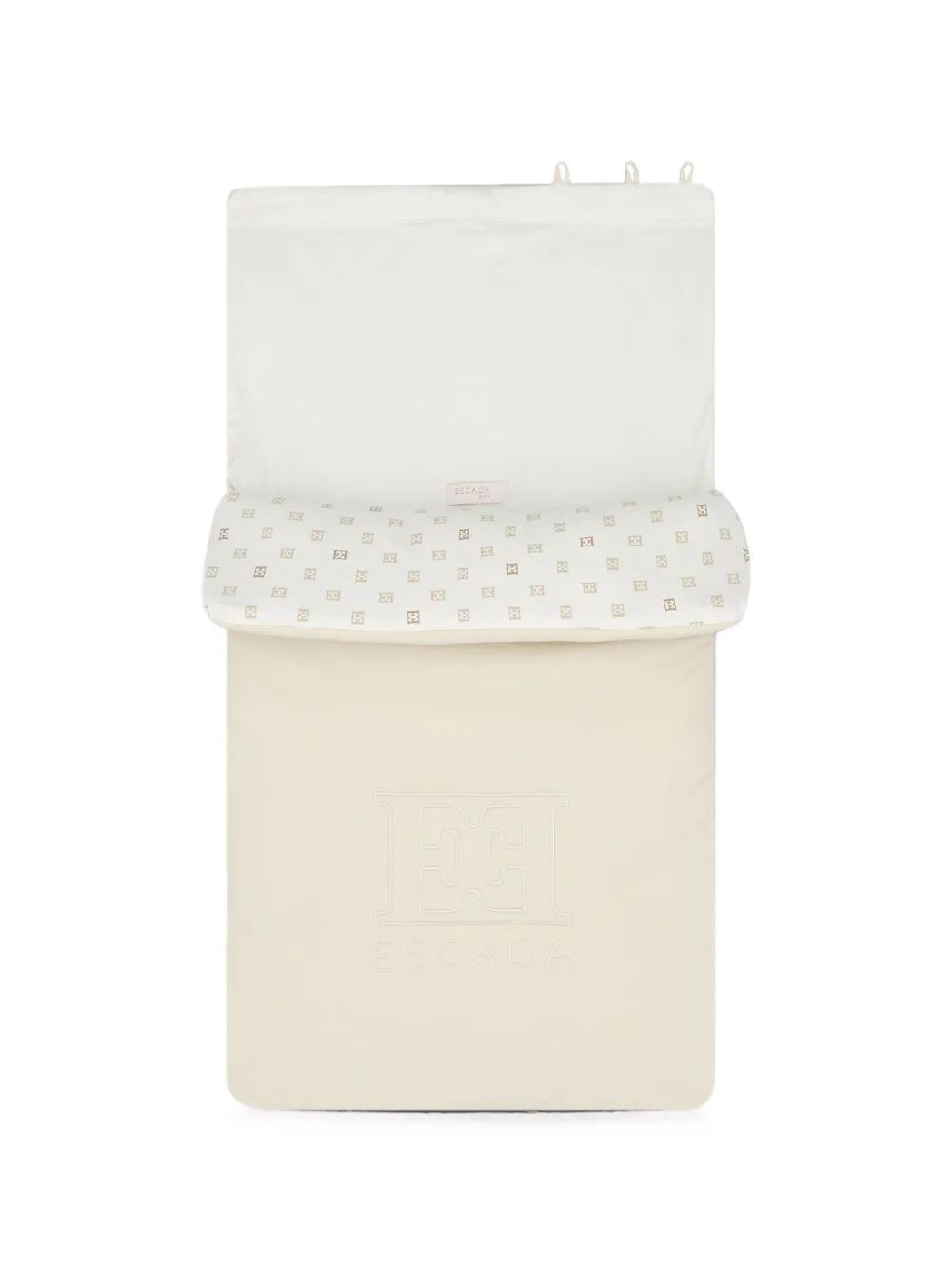 Escada Kids Slaapzak met monogramprint en geborduurd logo Beige
