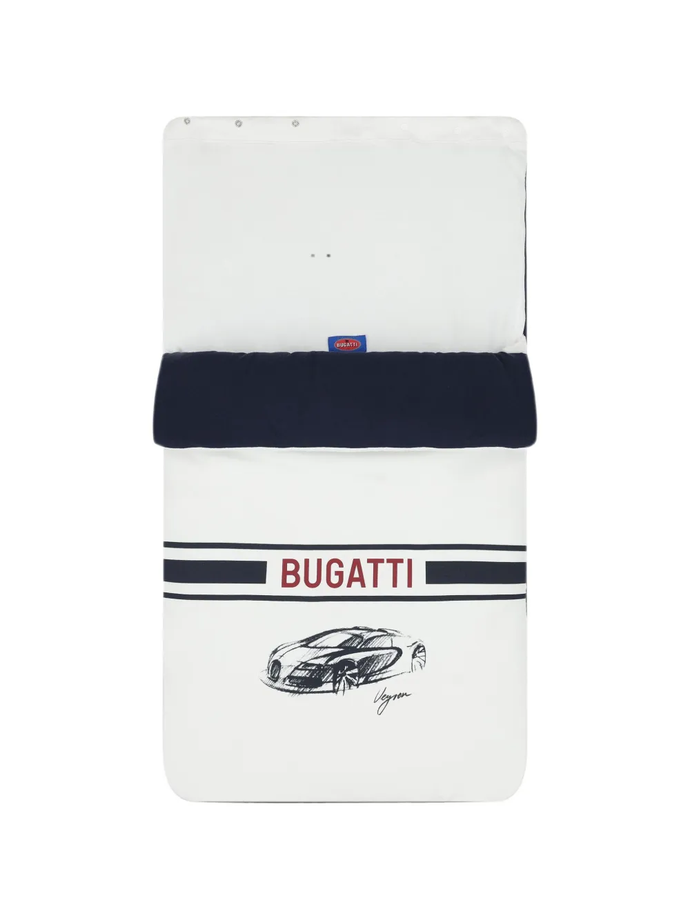 Bugatti Kids Veyron slaapzak met logo-print Wit