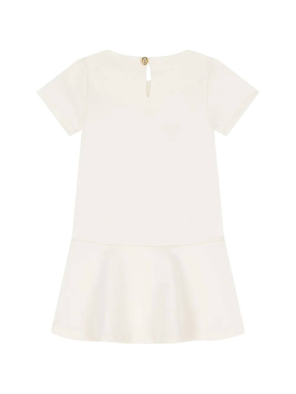 Escada Kids Jurk met verlaagde taille en bloemen-print Wit