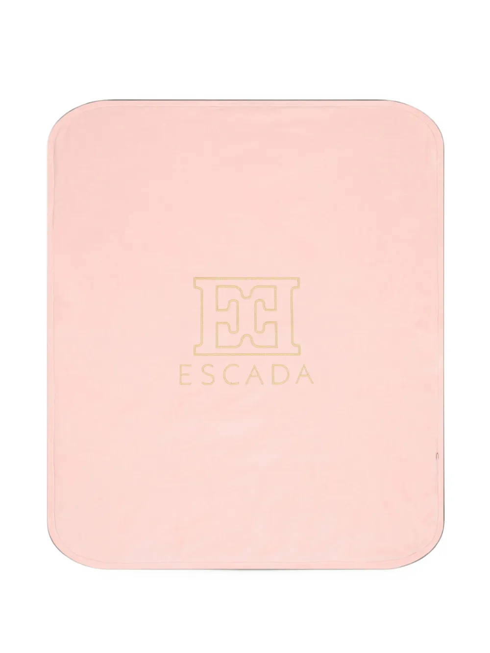Escada Kids logo-embroidered blanket - Rosa