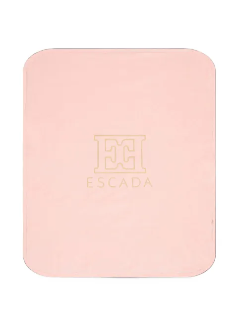 Escada Kids logo-embroidered blanket