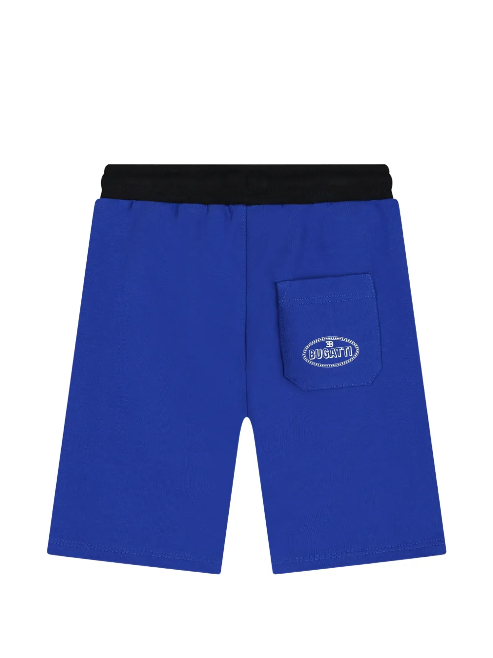 Bugatti Kids checkerboard-print drawstring shorts Blauw