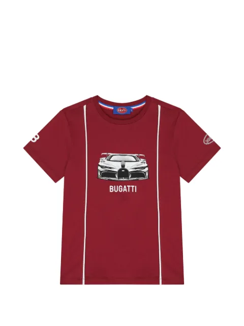 Bugatti Kids graphic-print piped T-shirt