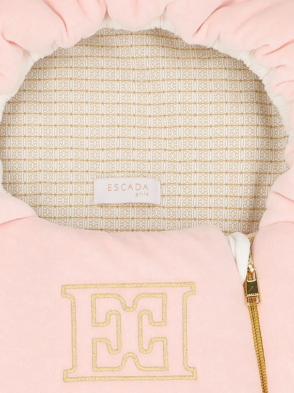 Escada Kids Gewatteerde slaapzak met geborduurd logo Roze