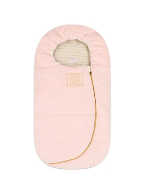 Escada Kids logo-embroidered quilted sleep bag