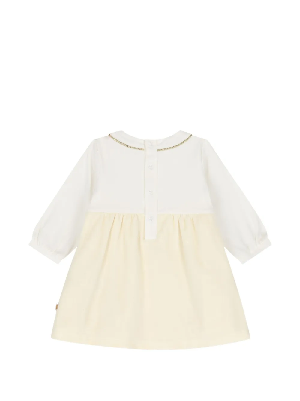Escada Kids Jurk met geborduurd logo Beige