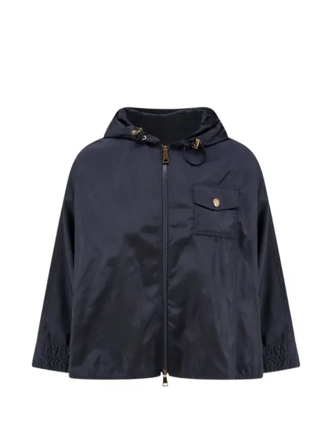 Moncler hooded logo-patch jacket