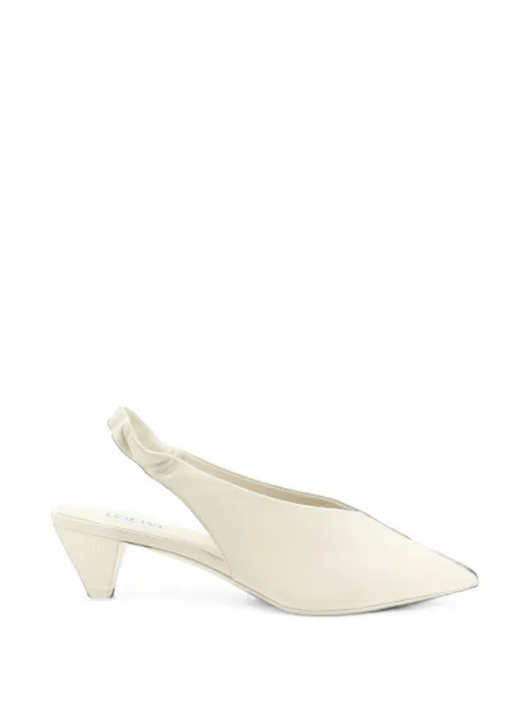 LOEWE Origami Cubic leather pumps