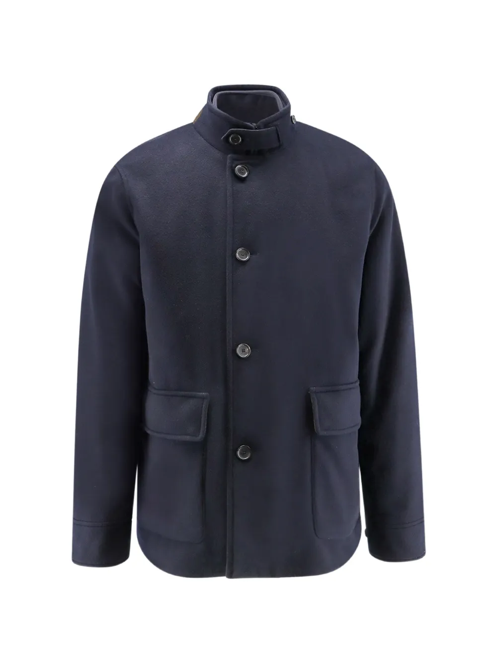 Loro Piana Elan high-neck coat - Blu