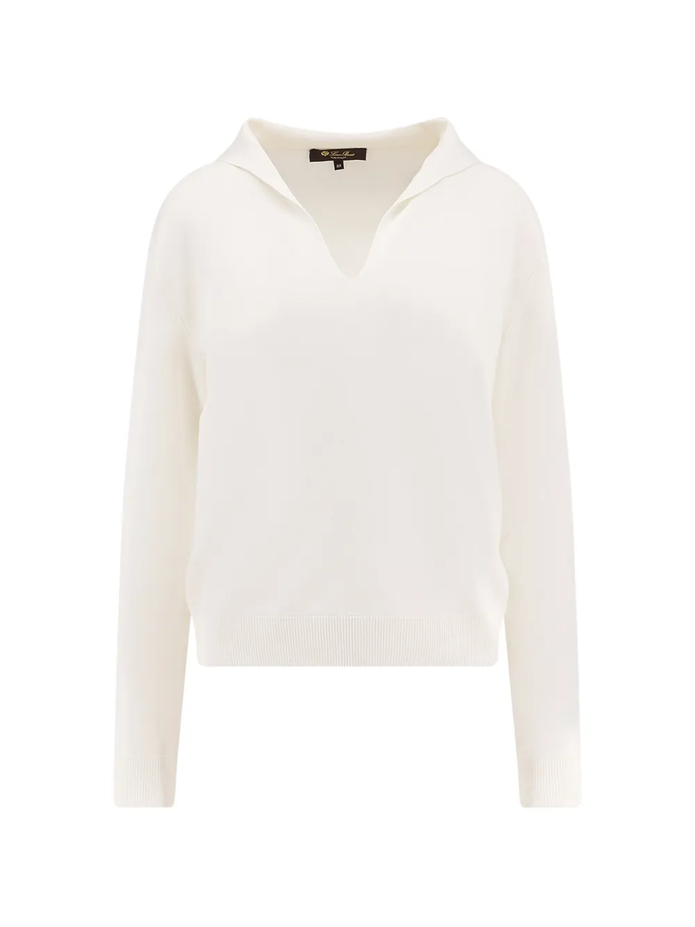 Loro Piana Siena V-neck Sweater In White