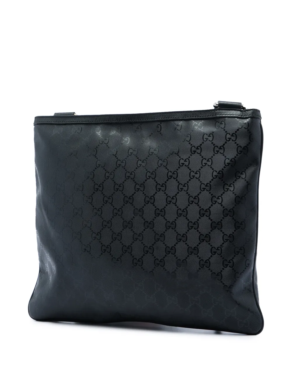 Gucci Pre-Owned 2016-2026 GG Imprime Web crossbodytas Zwart