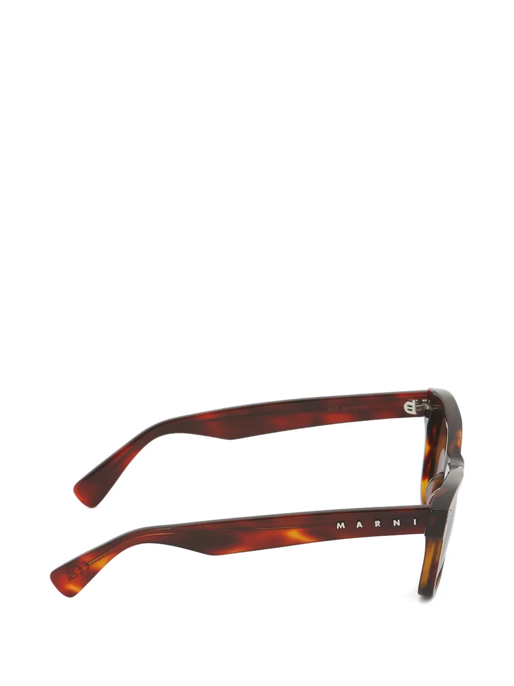 Marni Eyewear Havana zonnebril van acetaat Bruin