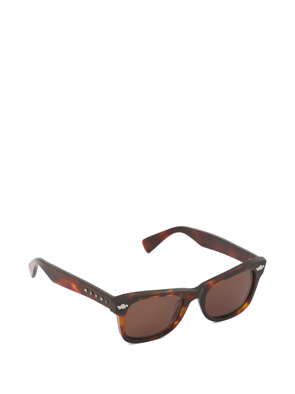 Marni Eyewear Havana zonnebril van acetaat Bruin