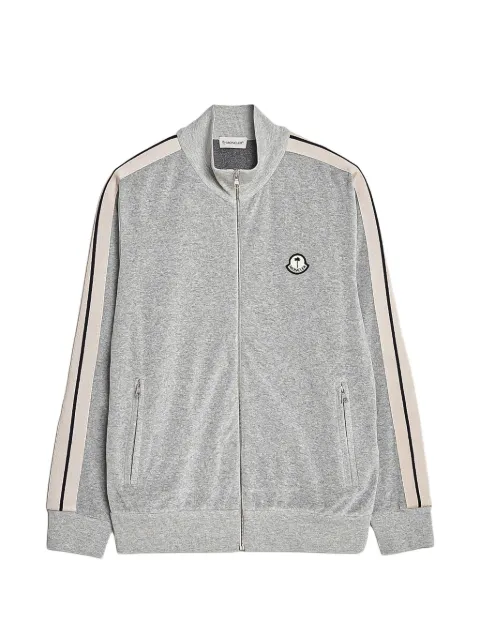 Palm Angels x Moncler Genius logo-patch side-stripe jacket