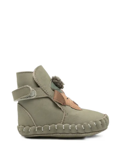 Donsje animal-patch touch-strap boots