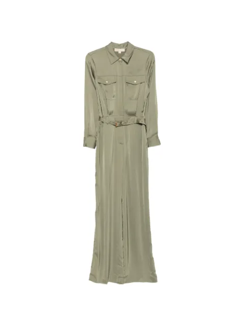 Michael Michael Kors belted silk-satin jumpsuit