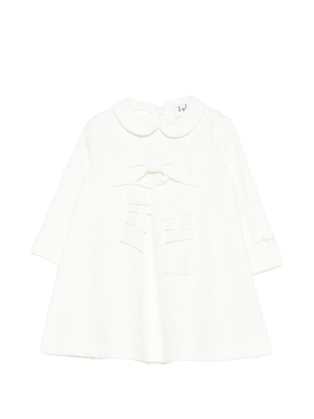 Il Gufo bow-detail dress - Bianco