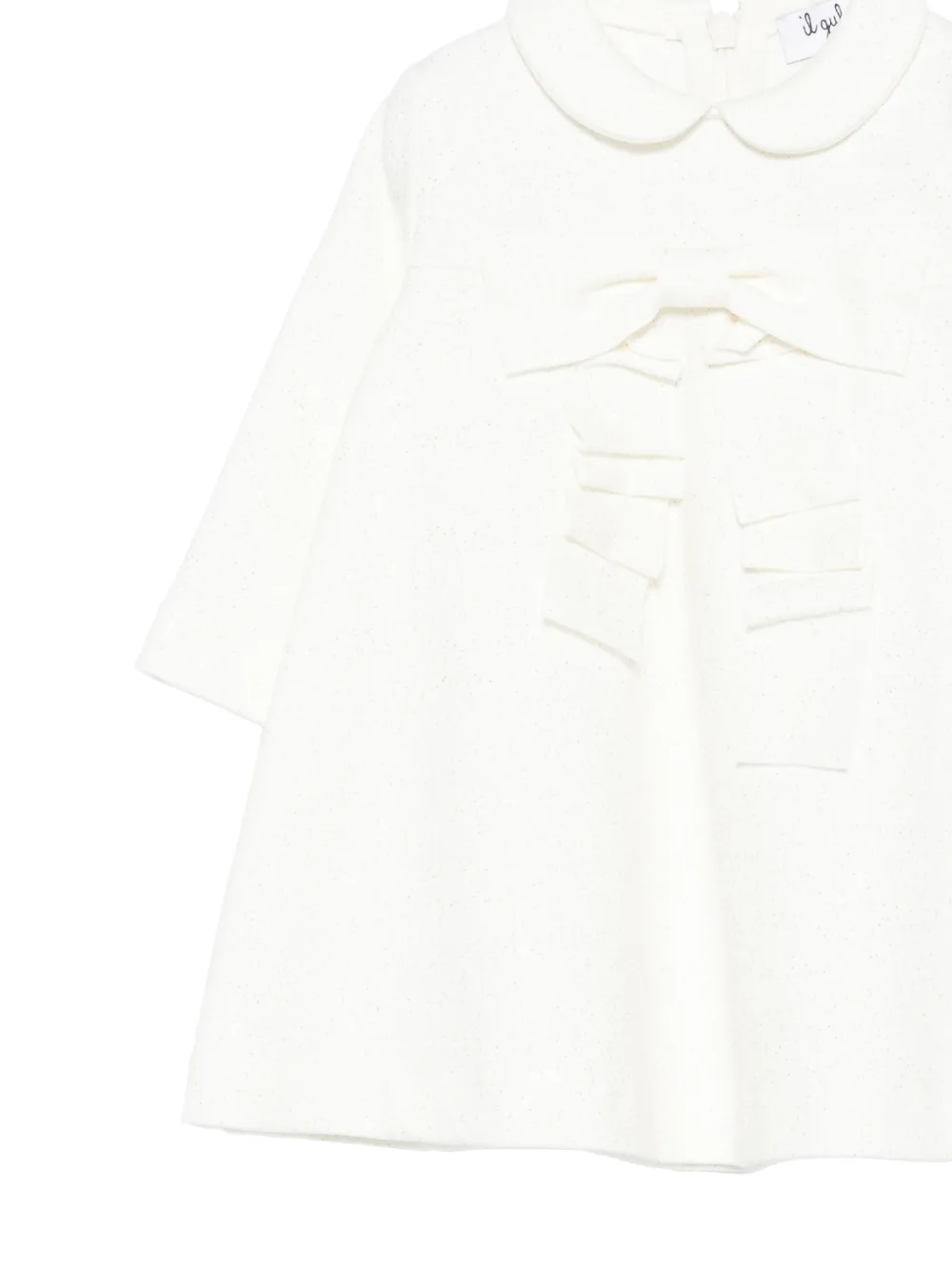 Il Gufo Jurk met strikdetail Wit