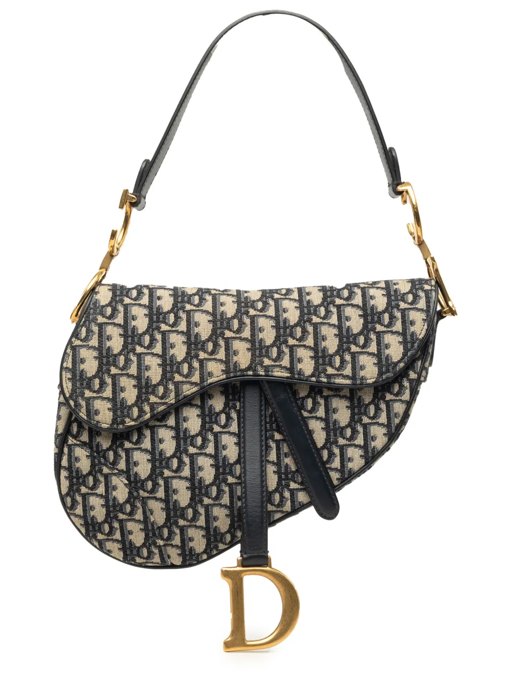 Christian Dior Pre-Owned 2018 Oblique Satchel-Tasche aus Canvas - Blau