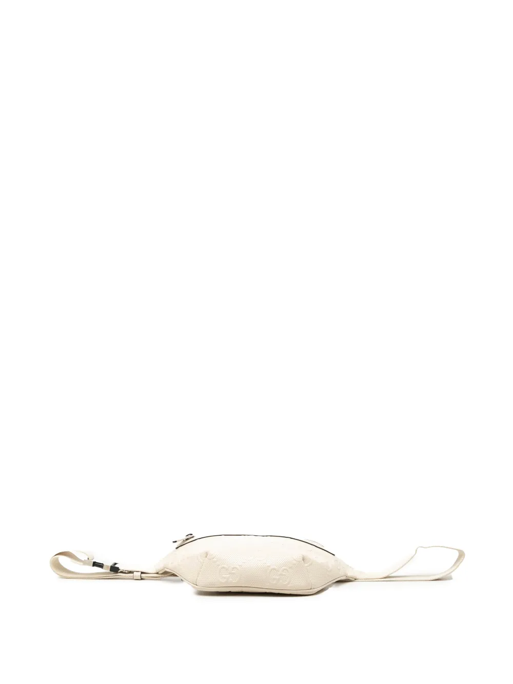 Gucci Pre-Owned 2016-2026 GG leren heuptas met geperforeerde details en reliëf Wit